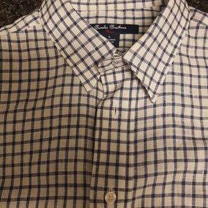 Brooks Brothers Boys Size L 100% Linen